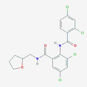 3,5-dichloro-2-[(2,4-dichlorobenzoyl)amino]-N-(tetrahydro-2-furanylmethyl)benzamide