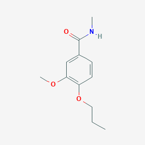 molecular formula C12H17NO3 B5051117 3-methoxy-N-methyl-4-propoxybenzamide 