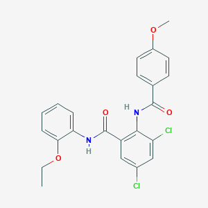 3,5-dichloro-N-(2-ethoxyphenyl)-2-[(4-methoxybenzoyl)amino]benzamide