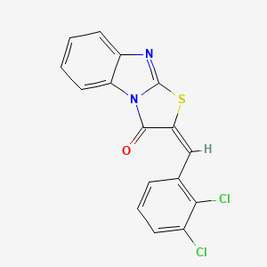 molecular formula C16H8Cl2N2OS B5051135 2-(2,3-dichlorobenzylidene)[1,3]thiazolo[3,2-a]benzimidazol-3(2H)-one 