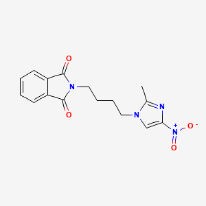 molecular formula C16H16N4O4 B5051155 2-[4-(2-methyl-4-nitro-1H-imidazol-1-yl)butyl]-1H-isoindole-1,3(2H)-dione 