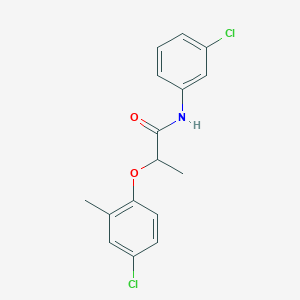 molecular formula C16H15Cl2NO2 B5051207 2-(4-chloro-2-methylphenoxy)-N-(3-chlorophenyl)propanamide 