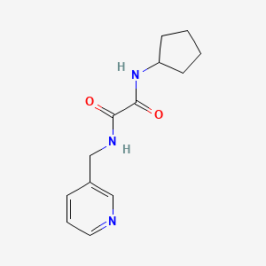 molecular formula C13H17N3O2 B5051224 N-cyclopentyl-N'-(3-pyridinylmethyl)ethanediamide 