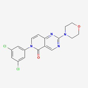 molecular formula C17H14Cl2N4O2 B5051251 6-(3,5-dichlorophenyl)-2-(4-morpholinyl)pyrido[4,3-d]pyrimidin-5(6H)-one 