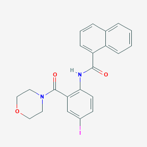 N-[4-iodo-2-(4-morpholinylcarbonyl)phenyl]-1-naphthamide