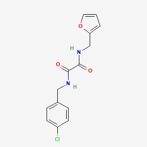 N-(4-chlorobenzyl)-N'-(2-furylmethyl)ethanediamide