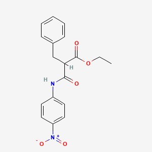 molecular formula C18H18N2O5 B5051299 ethyl 2-benzyl-3-[(4-nitrophenyl)amino]-3-oxopropanoate 