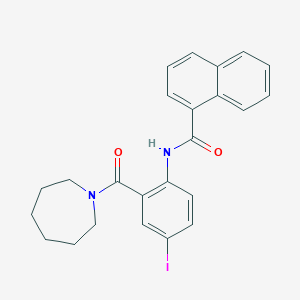 N-[2-(1-azepanylcarbonyl)-4-iodophenyl]-1-naphthamide