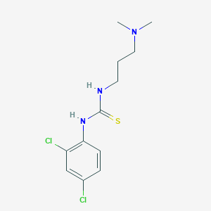 molecular formula C12H17Cl2N3S B5051317 N-(2,4-dichlorophenyl)-N'-[3-(dimethylamino)propyl]thiourea 