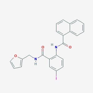 N-(2-{[(2-furylmethyl)amino]carbonyl}-4-iodophenyl)-1-naphthamide