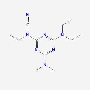 [4-(diethylamino)-6-(dimethylamino)-1,3,5-triazin-2-yl]ethylcyanamide