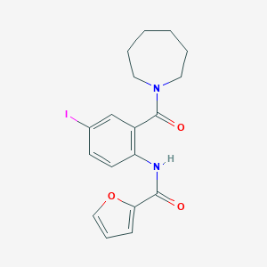 N-[2-(1-azepanylcarbonyl)-4-iodophenyl]-2-furamide