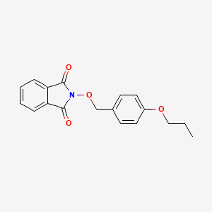 molecular formula C18H17NO4 B5051427 2-[(4-propoxybenzyl)oxy]-1H-isoindole-1,3(2H)-dione 