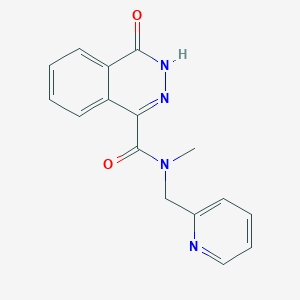 N-methyl-4-oxo-N-(2-pyridinylmethyl)-3,4-dihydro-1-phthalazinecarboxamide trifluoroacetate