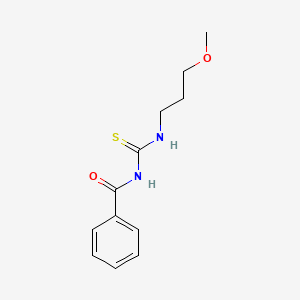 molecular formula C12H16N2O2S B5051466 N-{[(3-methoxypropyl)amino]carbonothioyl}benzamide 