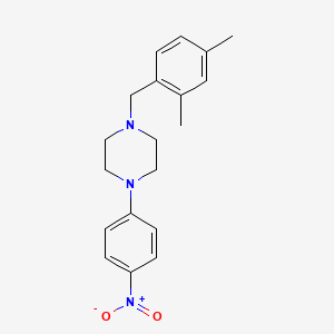 1-(2,4-dimethylbenzyl)-4-(4-nitrophenyl)piperazine