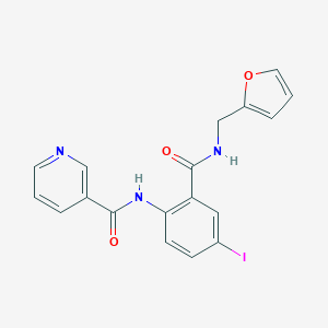 N-(2-{[(2-furylmethyl)amino]carbonyl}-4-iodophenyl)nicotinamide