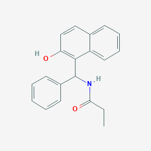 N-[(2-hydroxy-1-naphthyl)(phenyl)methyl]propanamide