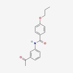 N-(3-acetylphenyl)-4-propoxybenzamide