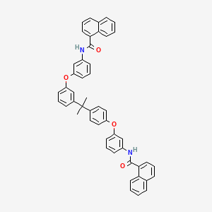 molecular formula C49H38N2O4 B5051502 N-{3-[3-(1-methyl-1-{4-[3-(1-naphthoylamino)phenoxy]phenyl}ethyl)phenoxy]phenyl}-1-naphthamide 