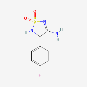 molecular formula C8H8FN3O2S B5051530 4-(4-fluorophenyl)-1,2,5-thiadiazolidin-3-imine 1,1-dioxide 