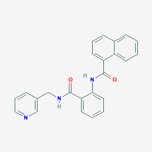 N-(2-{[(3-pyridinylmethyl)amino]carbonyl}phenyl)-1-naphthamide