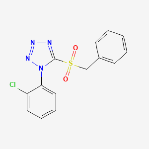 molecular formula C14H11ClN4O2S B5051567 5-(benzylsulfonyl)-1-(2-chlorophenyl)-1H-tetrazole 