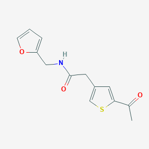 2-(5-acetyl-3-thienyl)-N-(2-furylmethyl)acetamide