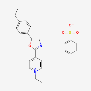 1-ethyl-4-[5-(4-ethylphenyl)-1,3-oxazol-2-yl]pyridinium 4-methylbenzenesulfonate