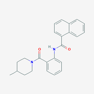 N-{2-[(4-methylpiperidin-1-yl)carbonyl]phenyl}naphthalene-1-carboxamide