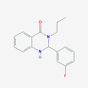 2-(3-fluorophenyl)-3-propyl-2,3-dihydro-4(1H)-quinazolinone