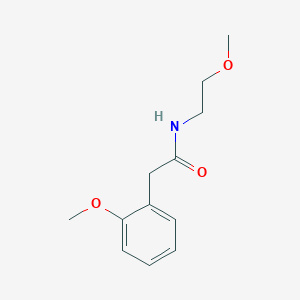 molecular formula C12H17NO3 B5051593 N-(2-methoxyethyl)-2-(2-methoxyphenyl)acetamide 