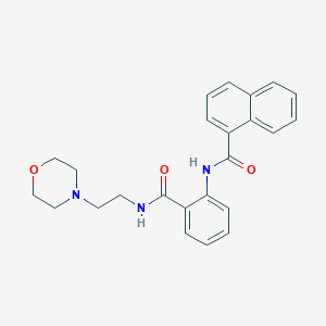 N-[2-({[2-(4-morpholinyl)ethyl]amino}carbonyl)phenyl]-1-naphthamide