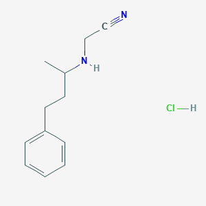 molecular formula C12H17ClN2 B5051611 [(1-methyl-3-phenylpropyl)amino]acetonitrile hydrochloride 