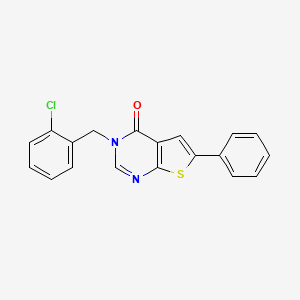 3-(2-chlorobenzyl)-6-phenylthieno[2,3-d]pyrimidin-4(3H)-one