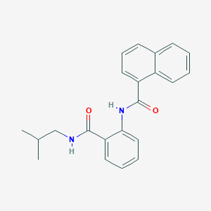molecular formula C22H22N2O2 B505163 N-{2-[(isobutylamino)carbonyl]phenyl}-1-naphthamide 