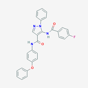 5-[(4-fluorobenzoyl)amino]-N-(4-phenoxyphenyl)-1-phenyl-1H-pyrazole-4-carboxamide