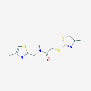 N-[(4-methyl-1,3-thiazol-2-yl)methyl]-2-[(4-methyl-1,3-thiazol-2-yl)thio]acetamide