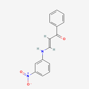 molecular formula C15H12N2O3 B5051746 3-[(3-nitrophenyl)amino]-1-phenyl-2-propen-1-one 
