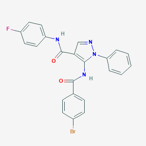 5-[(4-bromobenzoyl)amino]-N-(4-fluorophenyl)-1-phenyl-1H-pyrazole-4-carboxamide