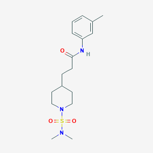 3-{1-[(dimethylamino)sulfonyl]-4-piperidinyl}-N-(3-methylphenyl)propanamide