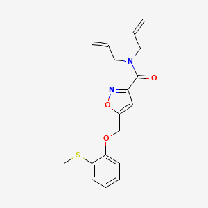 N,N-diallyl-5-{[2-(methylthio)phenoxy]methyl}-3-isoxazolecarboxamide