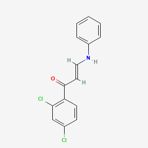 molecular formula C15H11Cl2NO B5051797 3-anilino-1-(2,4-dichlorophenyl)-2-propen-1-one 