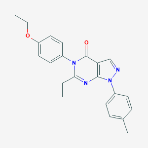 5-(4-ethoxyphenyl)-6-ethyl-1-(4-methylphenyl)-1,5-dihydro-4H-pyrazolo[3,4-d]pyrimidin-4-one