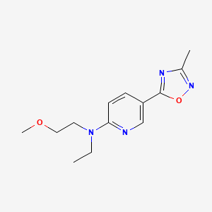 N-ethyl-N-(2-methoxyethyl)-5-(3-methyl-1,2,4-oxadiazol-5-yl)-2-pyridinamine