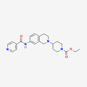 ethyl 4-[7-(isonicotinoylamino)-3,4-dihydro-2(1H)-isoquinolinyl]-1-piperidinecarboxylate