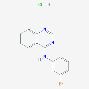 molecular formula C14H11BrClN3 B5051837 N-(3-bromophenyl)-4-quinazolinamine hydrochloride 