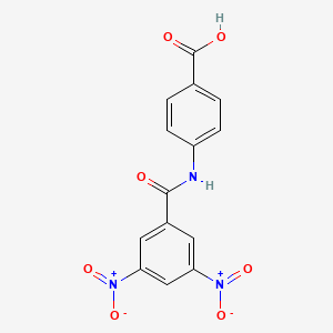 4-[(3,5-dinitrobenzoyl)amino]benzoic acid