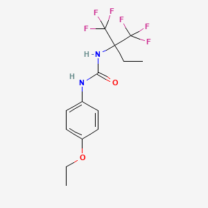 N-[1,1-bis(trifluoromethyl)propyl]-N'-(4-ethoxyphenyl)urea