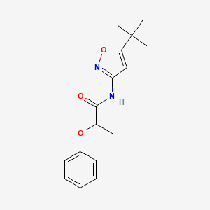 molecular formula C16H20N2O3 B5051870 N-(5-tert-butyl-3-isoxazolyl)-2-phenoxypropanamide CAS No. 959238-72-3
